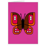 tarjeta retra de la mariposa 05