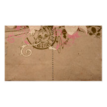 Tarjeta retra del perfil tarjetas personales