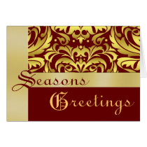 Tarjeta roja del día de fiesta del navidad del dam tarjetas