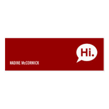 Tarjeta roja moderna del perfil plantilla de tarjeta de negocio