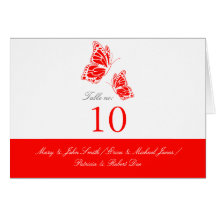 Tarjeta roja simple del lugar de la tabla de marip