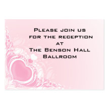 tarjeta rosa clara bonita de la recepción del remo tarjetas de negocios