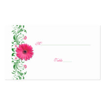 Tarjeta rosada del lugar de la ocasión especial de tarjeta de visita