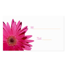 Tarjeta rosada del lugar de la ocasión especial de tarjetas de visita