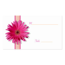Tarjeta rosada del lugar de la ocasión especial de plantillas de tarjetas personales