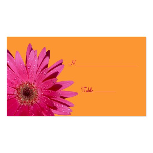 Tarjeta rosada del lugar de la ocasión especial de tarjeta de negocio