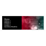 Tarjeta rosada del perfil del diseño 4 de Bokeh tarjetas de negocio