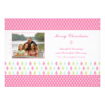 Tarjeta rosada elegante de moda de la foto de los  invitacion personal 