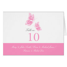 Tarjeta rosada simple del lugar de la tabla de mar