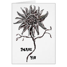 Tarjeta salvaje del arte de Digitaces del girasol