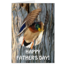 Tarjeta salvaje del día de padre de la fauna del p