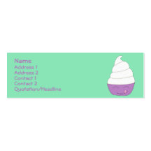Tarjeta social del perfil del helado plantillas de tarjetas de visita