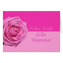 Tarjeta subió italiana del día de madre