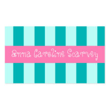 Tarjeta &Teal rosada del recinto Tarjetas De Visita