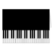 Tarjeta - teclado de piano