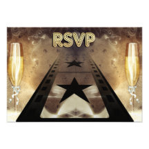 Tarjeta temática de la respuesta del boda de la pe invitación personalizada