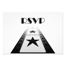 Tarjeta temática de la respuesta del boda de la pe invitaciones personalizada