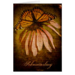 Tarjeta texturizada de "Schmetterling" de la marip tarjetas