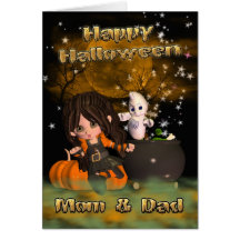 ¿tarjeta, truco o invitación de Halloween? feliz H