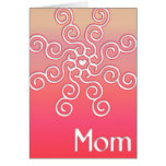 Tarjeta única y especial de la mamá