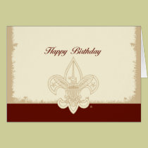 Tarjeta universal del feliz cumpleaños del emblema tarjetas