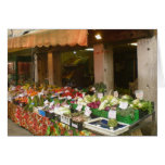 Tarjeta vegetal de Venecia Italia del mercado