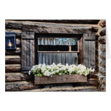 Tarjeta Ventana-En blanco del país