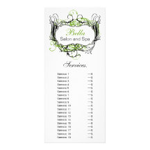 tarjeta verde, blanco y negro elegante del estante diseños de tarjetas publicitarias