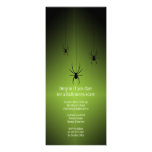 Tarjeta verde de la invitación de Halloween de la 