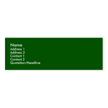Tarjeta verde del perfil plantillas de tarjetas personales