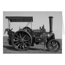 Tarjeta vieja del tractor