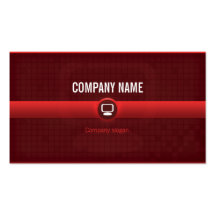 Tarjeta visita a profesional informático rojo v1 tarjeta de visita