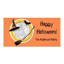 Tarjetas adaptables de la foto de Halloween Plantilla Para Tarjeta De Foto