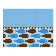 Tarjetas adaptables de los pescados del día de pad tarjeta postal