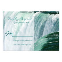 Tarjetas al aire libre de RSVP de la cascada de Ni Anuncios