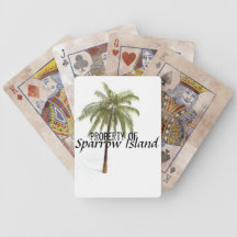 Tarjetas apenadas del isleño baraja de cartas