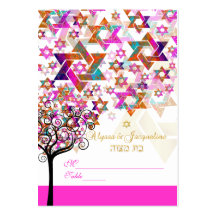 Tarjetas/árbol del lugar del mitzvah de PixDezines Plantillas De Tarjetas Personales