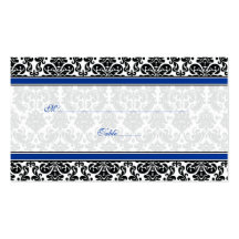Tarjetas azules, negras, blancas del lugar del bod tarjetas de negocios