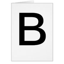 Tarjetas B de ABC para aprender la materia de ABCs