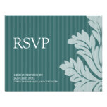 Tarjetas con clase de RSVP del damasco Anuncio Personalizado