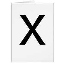 Tarjetas de ABC X para aprender la materia de ABCs