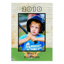 Tarjetas de béisbol tarjetas de visita