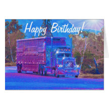 Tarjetas de cumpleaños divertidas del camionero de