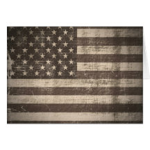 Tarjetas de felicitación de la bandera americana d