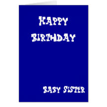 Tarjetas de felicitación de la hermana del bebé