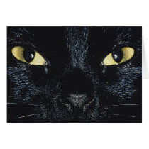 Tarjetas de felicitación de los ojos de gato tarjetas