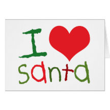 Tarjetas de felicitación de Santa del amor de los 