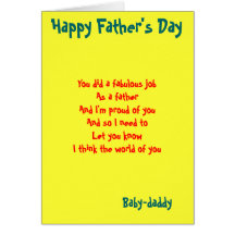 Tarjetas de felicitación del día de padre del papá