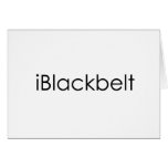 Tarjetas de felicitación del iBlackbelt de los art