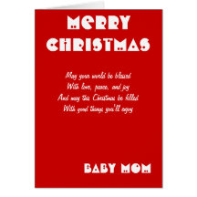 Tarjetas de felicitación del navidad de la mamá de